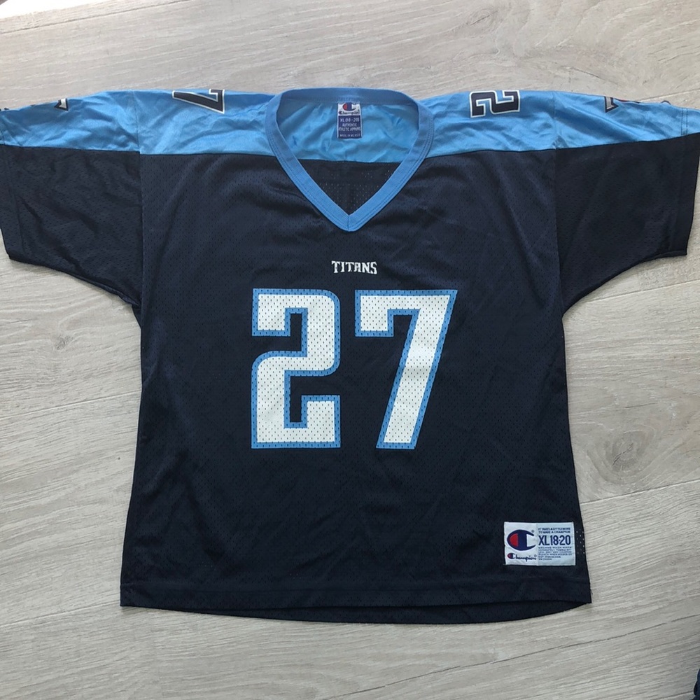 Champion NFL Tennessee Titans Eddie George #27 Football Jersey Youth XL 18-20